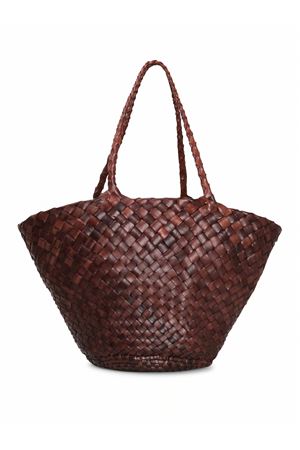 Burnt leather Egola shopping bag DRAGON DIFFUSION | 8026DGS5MATBRUCIATO